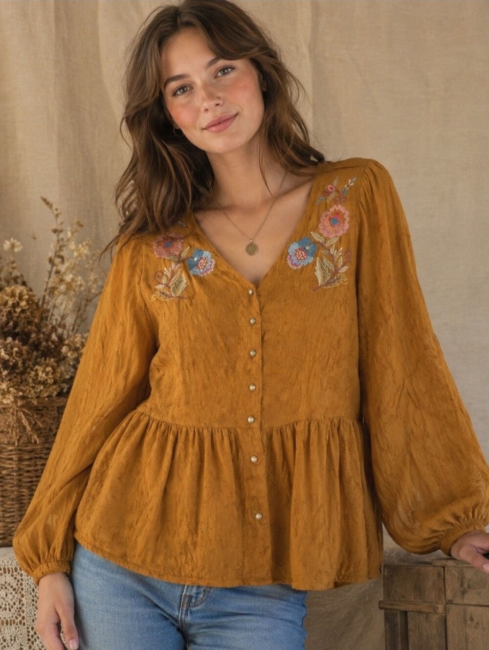 April Conerll Vintage Boho Top